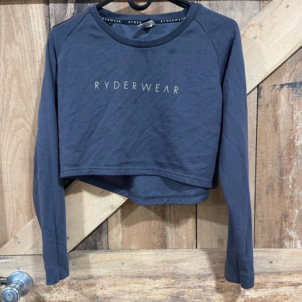 Ryderwear crop long-sleeve top size large